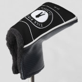 Grappige Golfer Spreuk Op Maat Gemaakte Monogram Z Golfheadcover (3/4 voorkant)