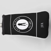 Grappige Golfer Spreuk Op Maat Gemaakte Monogram Z Golfheadcover (Voorkant)
