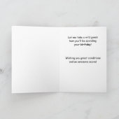 Grappige Golfer Verjaardag / Grappige hond Golfer Kaart (Binnen)