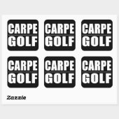 Grappige golfers citaten grappen : Carpe Golf Vierkante Sticker (Vel)