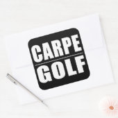 Grappige golfers citaten grappen : Carpe Golf Vierkante Sticker (Envelop)