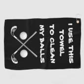 Grappige golfhanddoek, golfballen Pun schoonmaakdo Golfhanddoek (Horizontaal)