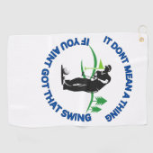 Grappige golfhanddoek voor mannen (Horizontaal)