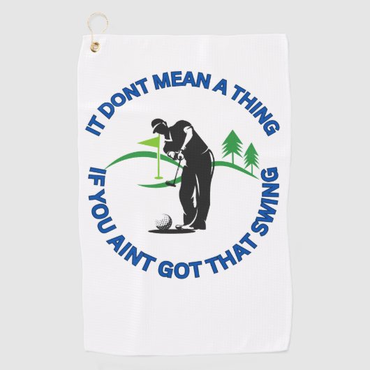 Grappige golfhanddoek voor mannen (Voorkant)