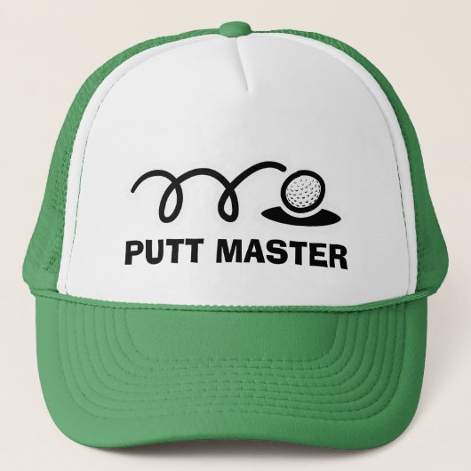 Grappige golfhoeden | Putt Master Trucker Pet (Voorkant)