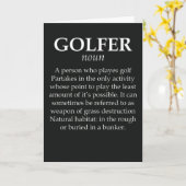 Grappige Golfkaarten Voor Golfer Vader Opa Humor Kaart (Gele Bloem)
