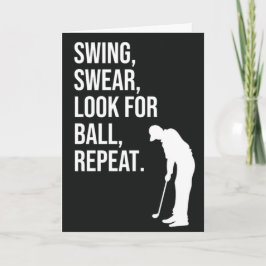 Grappige Golfkaarten Voor Golffriend Hem Kaart