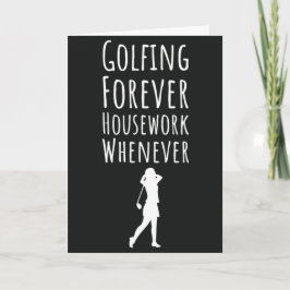 Grappige Golfkaarten Voor Haar Golfsport Pensioen Kaart