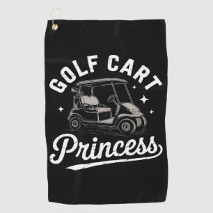 Grappige Golfkar Princess Sarcasme Golfende Dames Golfhanddoek