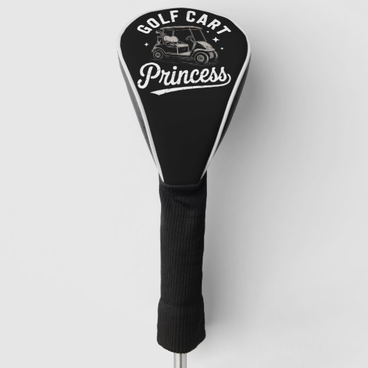 Grappige Golfkar Prinses Sarcasme Golfende Dames Golfheadcover (Voorkant)