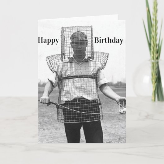 grappige golfkat Birthday Card Feestdagen Kaart (Voorkant)