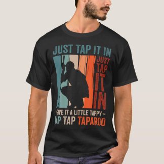 Grappige golfliefhebber tik maar even t-shirt