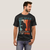 Grappige golfliefhebber tik maar even t-shirt (Voorkant volledig)