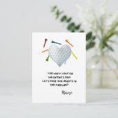 Grappige golfprijzen voor Golfer Valentijnsdag Feestdagenkaart (Staand voorkant)