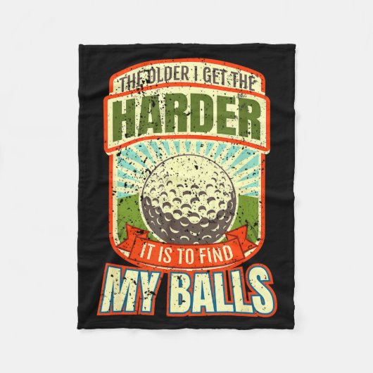 Grappige golfshirts voor mannen, grappige golfer S Fleece Deken (Voorkant)