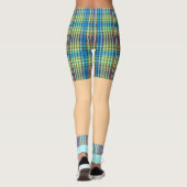 Grappige golfshorts sokken plaid pattern leggings (Achterkant)