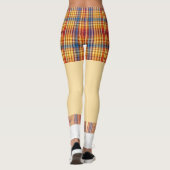 Grappige golfshorts sokken plaid pattern leggings (Achterkant)