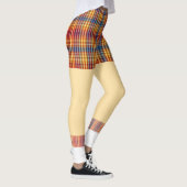 Grappige golfshorts sokken plaid pattern leggings (Rechts)