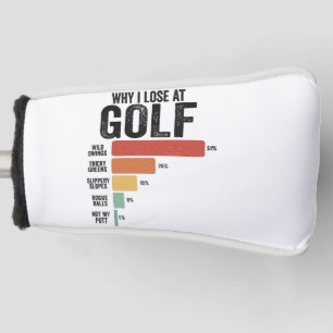 Grappige golfsport waarom ik verlies bij golfspel golfheadcover