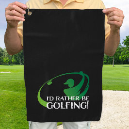 Grappige golfspreuk golfen moderne golfer sport pr golfhanddoek