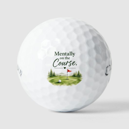 Grappige golfspreuk over golfer golfballen (Voorkant)