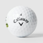Grappige golfspreuk over golfer golfballen (Logo)