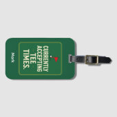 Grappige golftaslabelcollectie voor golfverslaafde bagagelabel (Voorkant (horizontaal))