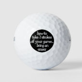 Grappige golftip golfballen (Voorkant)