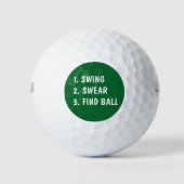 Grappige golftraining golfballen (Voorkant)