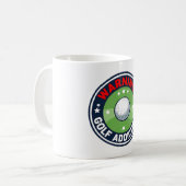 Grappige golfuitdrukking over golfer koffiemok (Voorkant links)