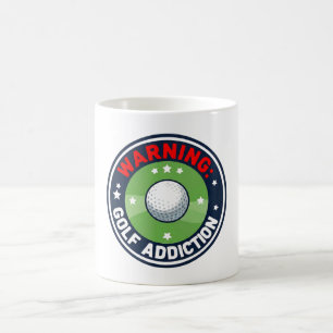 Grappige golfuitdrukking over golfer koffiemok