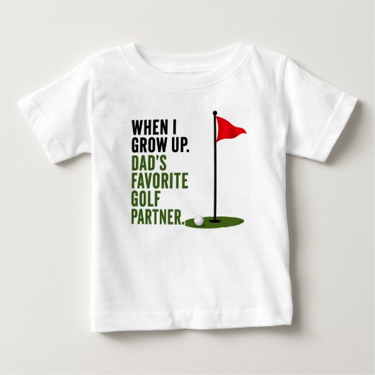 Grappige golfuitdrukking voor golfbabytje (Voorkant)