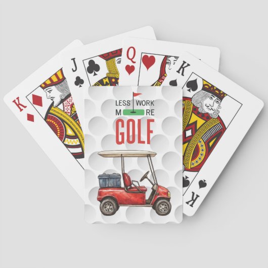 Grappige golfuitspraak golfen voor golfer pokerkaarten (Achterkant)