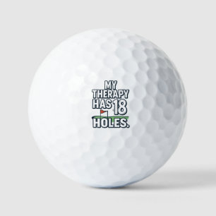 Grappige golfuitspraak voor golfer  golfballen
