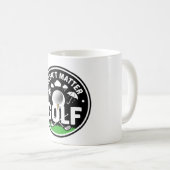 Grappige golfuitspraak voor golfer koffiemok (Voorkant rechts)