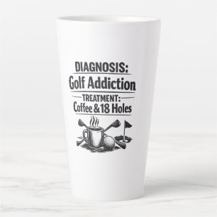 Grappige golfuitspraak voor golfer  latte mok