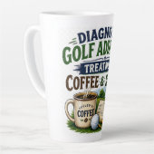 Grappige golfuitspraak voor golfer latte mok (Linkerhoek)