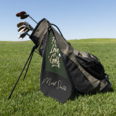 Grappige golfuitspraak voor golfer op de green golfhanddoek (Groen)