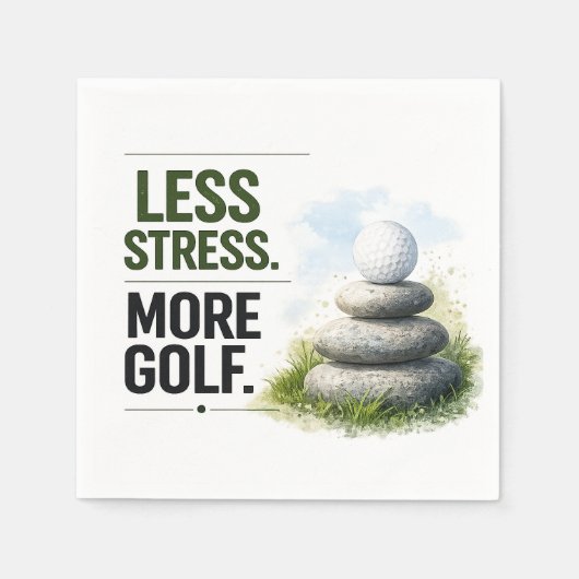 Grappige golfuitspraak voor golfer servet (Voorkant)