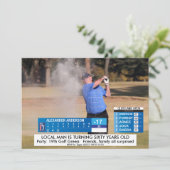 Grappige golfverjaardag ⛳📢 Breaking News! Kaart (Staand voorkant)