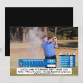 Grappige golfverjaardag ⛳📢 Breaking News! Kaart (Voorkant / Achterkant)