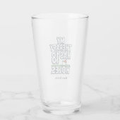 Grappige golfverslaafde quote voor golfverslaafden glas (Achterkant)