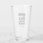 Grappige golfverslaafde quote voor golfverslaafden glas (Achterkant)