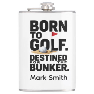 Grappige golfverslaafde quote voor golfverslaafden heupfles