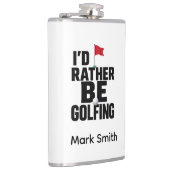 Grappige golfverslaving quote voor golfverslaafden heupfles (Rechts)