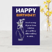 Grappige golvende broer gelukkige verjaardagswens kaart (Gele Bloem)