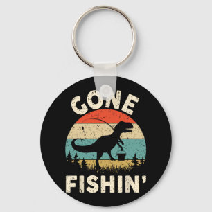 Grappige Gone Fishing-shirt Mannen Vrouwen Jeugd J Sleutelhanger