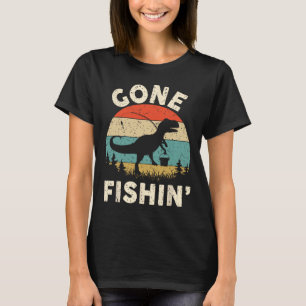 Grappige Gone Fishing-shirt Mannen Vrouwen Jeugd J T-shirt