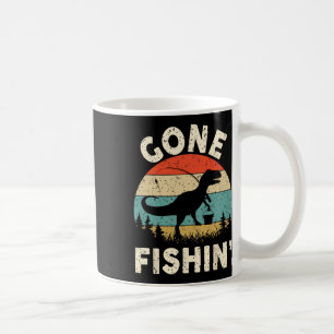 Grappige Gone Fishing-shirt Mannen Vrouwen Jongere Koffiemok