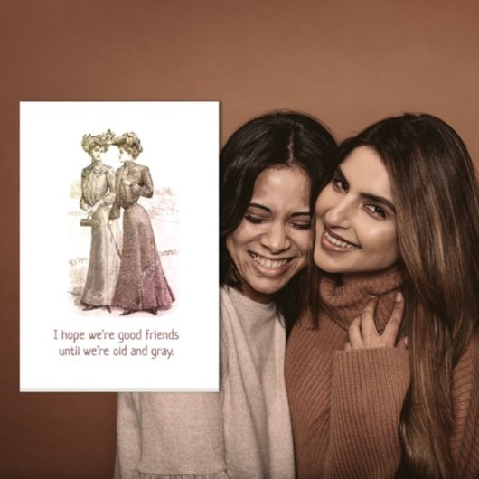 Grappige Good Friends wenskaart Kaart